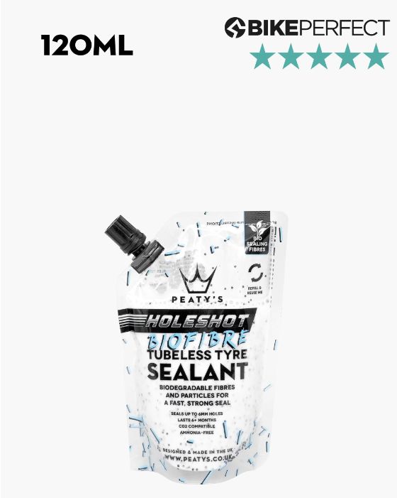 Peaty's Holeshot BioFibre Tubeless Tyre Sealant, Size: 120ml