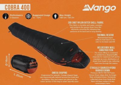 Vango Cobra 400 Sleeping Bag