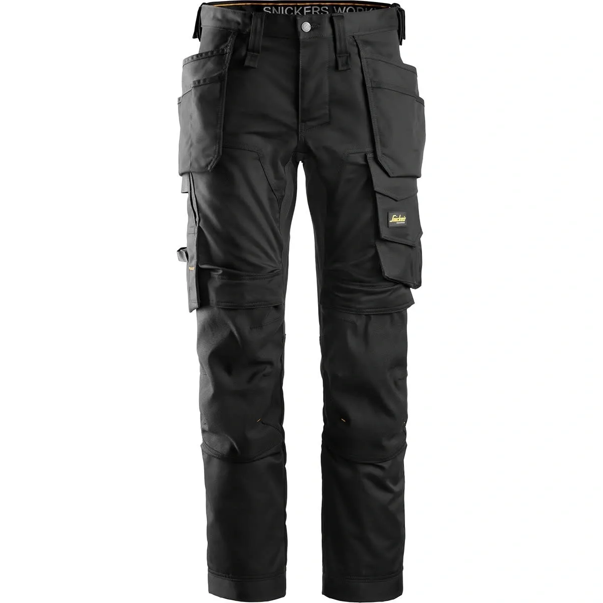 Snickers 6241 Allround Work, Stretch Trousers, Holster Pockets, Colour: Black/Black, Size: 44 W30 L32