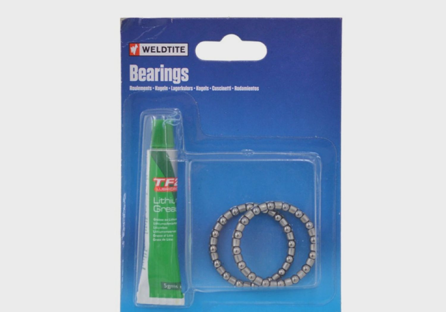 Weldtite Bearings Head Race Caged Bearings &amp; Grease 5/32"