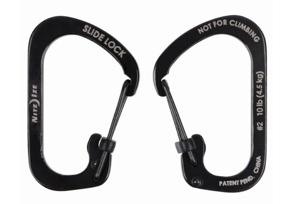 Nite Ize SlideLock Carabiner #2, Colour: Black