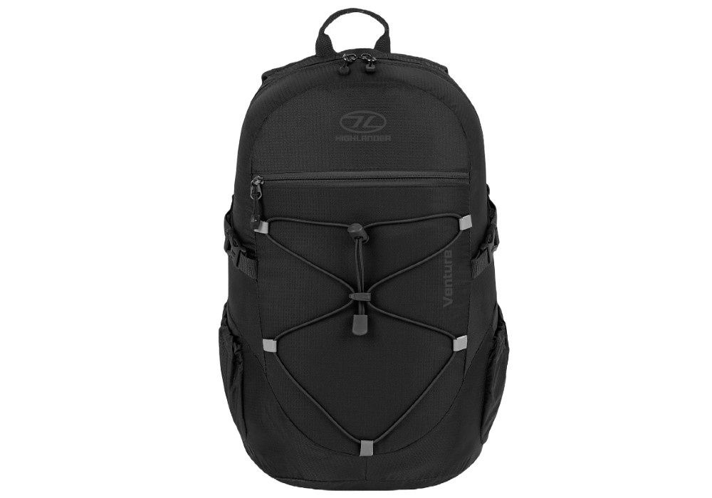 Highlander Venture 20L Daypack, Colour: Black, Size: 20L