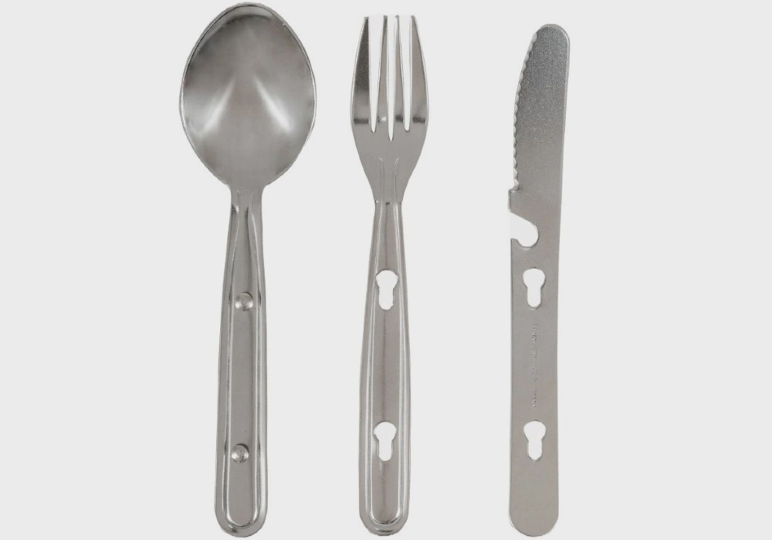 Highlander Knife, Fork, Spoon Clip Set
