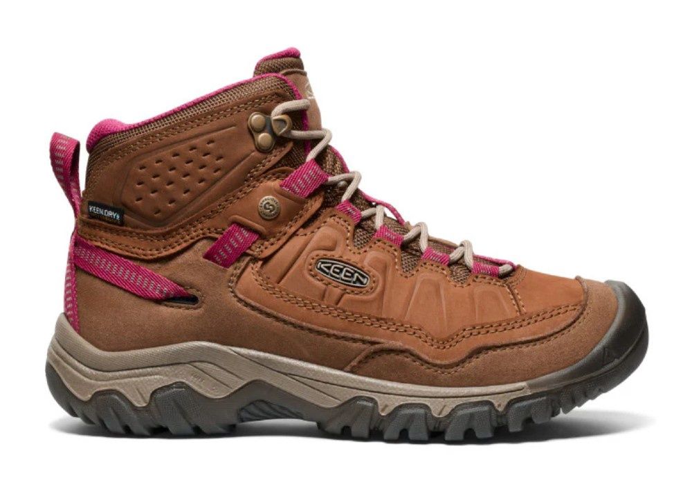 Keen Women's Targhee IV Waterproof Boot, Colour: Bison/Beaujolais, Size: UK 5/EU 38
