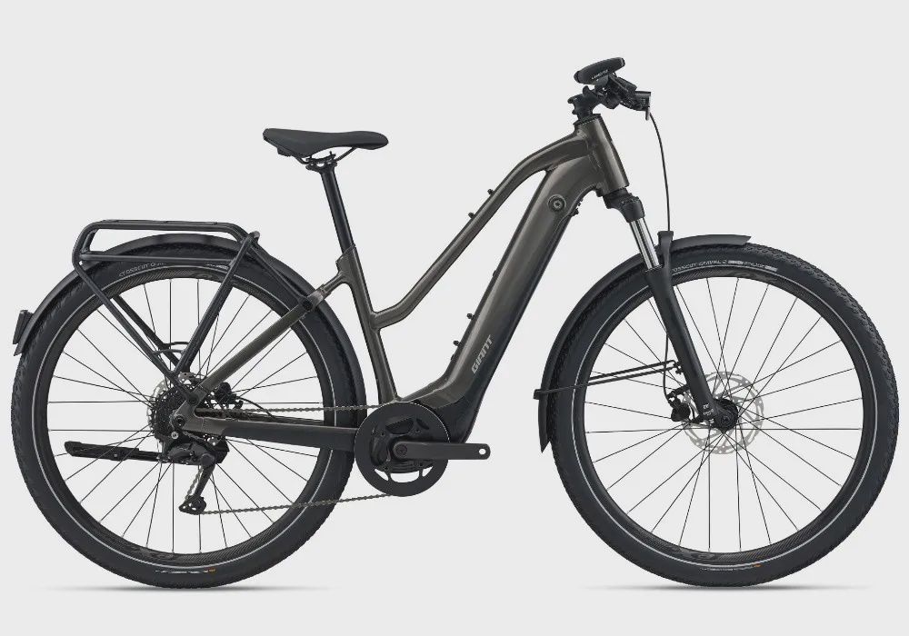 Giant Explore E+ 4 Stagger, Colour: Stealth Chome, Size: S