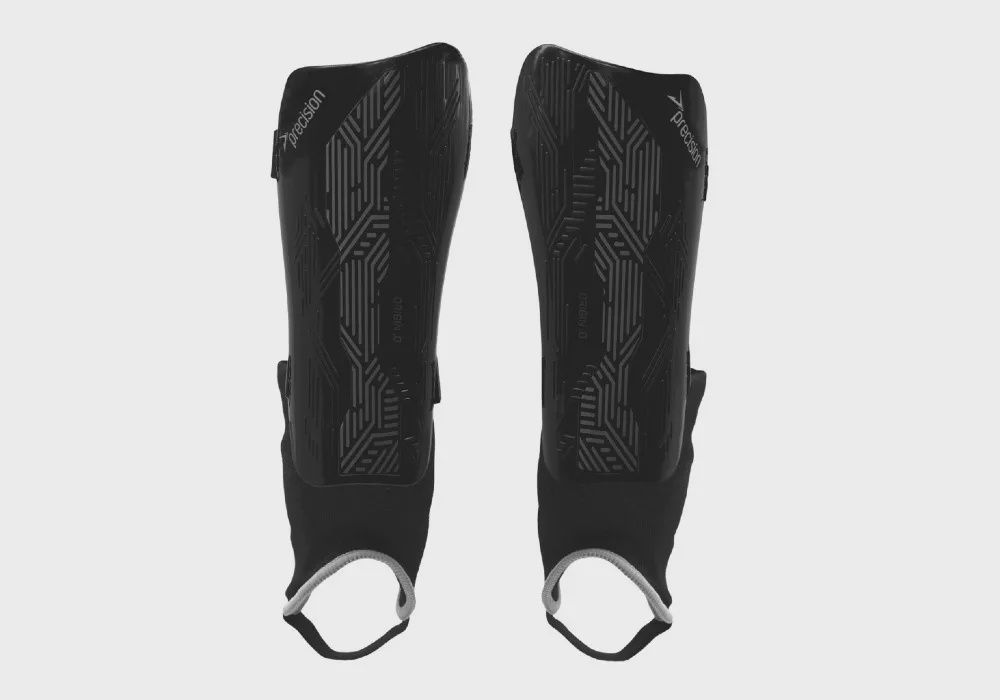Precision Origin.0 Shin &amp; Ankle Guards, Colour: Black/Black, Size: S