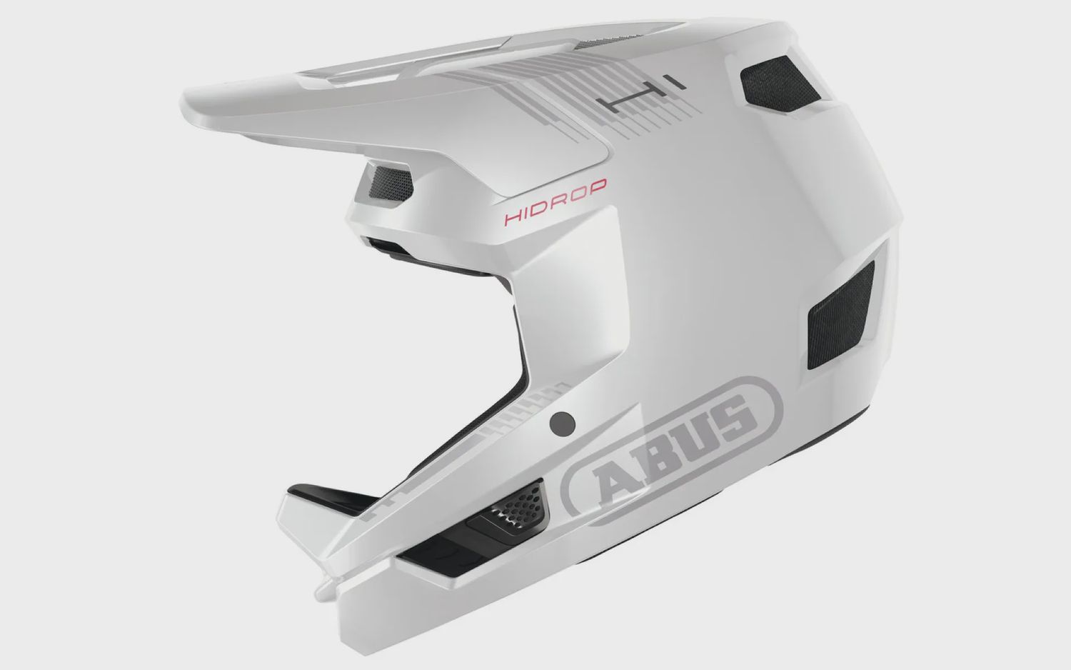 Abus HiDrop Downhill Helmet, Colour: Shiny White, Size: 57-58cm
