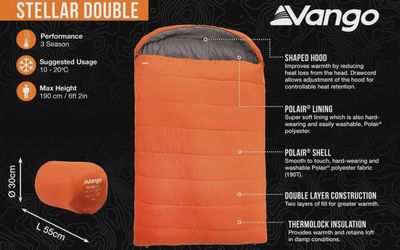 Vango Stellar Double Sleeping Bag