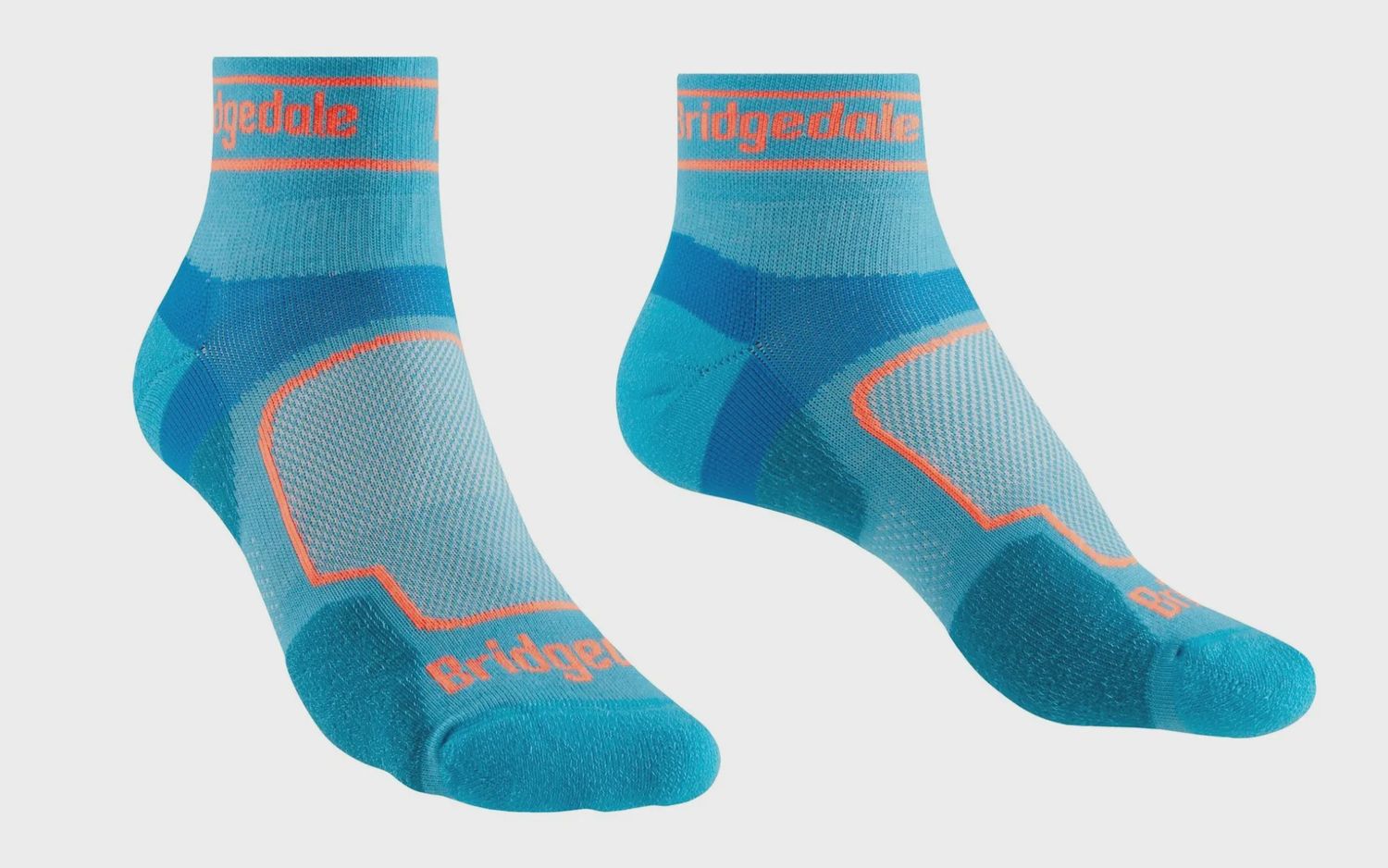 Bridgedale Women's Trail Run Ultra Light T2 Coolmax Sport Low Sock, Colour: Blue, Size: M UK 5-6.5