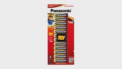 Panasonic Alkaline AA (12 Pack)