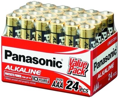 Panasonic Alkaline AAA (24 Pack)