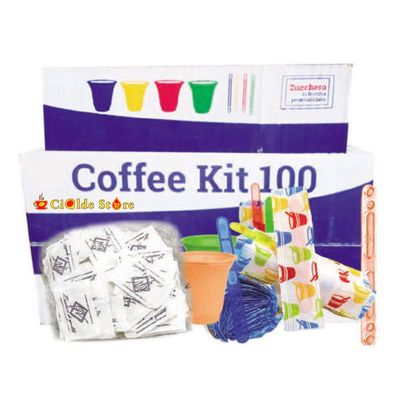 Kit accessori caffè, Bicchieri Palette e Zucchero