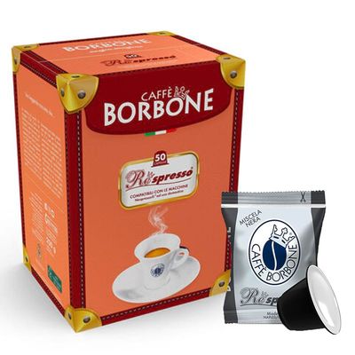 50 Capsule Borbone miscela Nera compatibili Nespresso