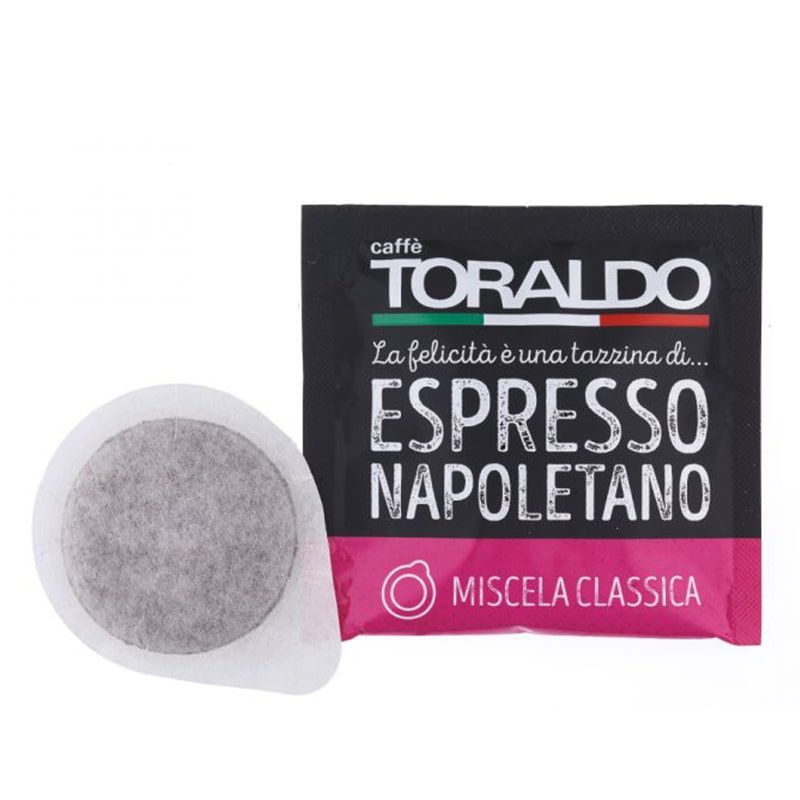 100 Cialde Toraldo miscela Classica filtro carta 44 mm