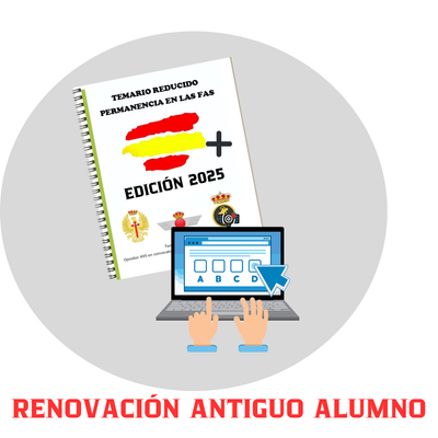 RENOVACIÓN PACK 2025 : TEMARIO REDUCIDO + PLATAFORMA DE TEST