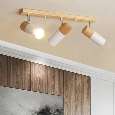 Nordic wooden ceiling lights