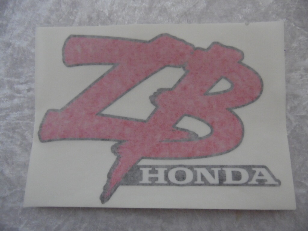 Tankaufkleber Honda ZB50 rot/schwarz