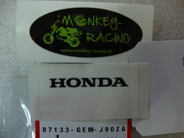 Aufkleber &quot;HONDA&quot; black 7x55mm