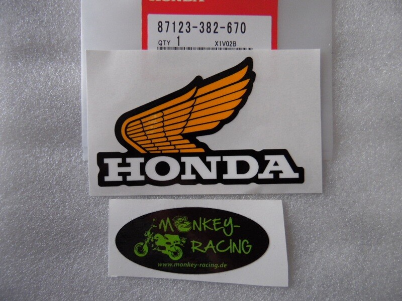 Emblem Honda Monkey original Honda Flügel links