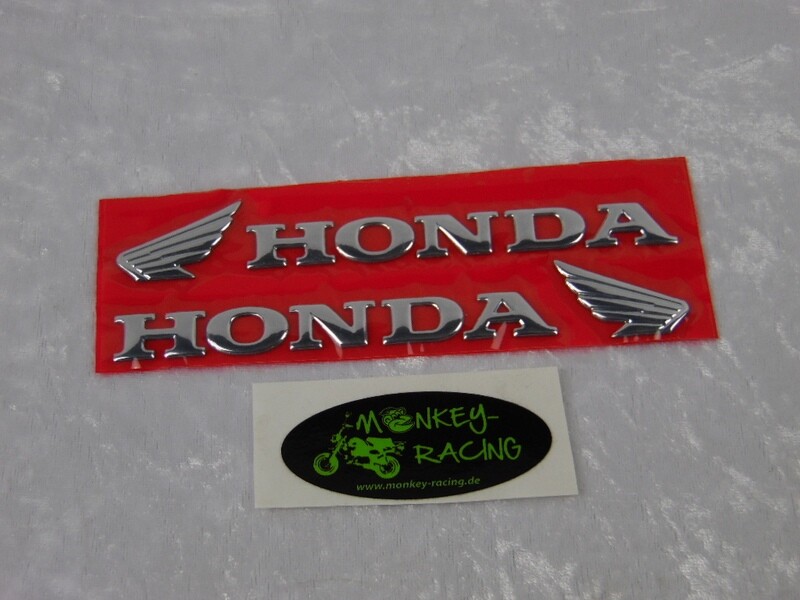 Emblem Set Honda in relief chromed