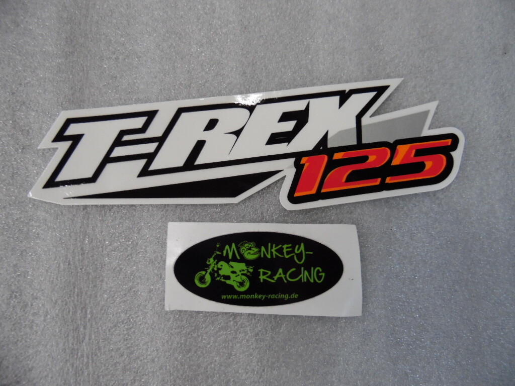Seitendeckel Aufkleber T-Rex 125 links