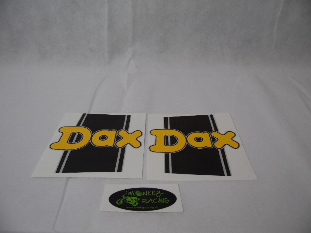 Aufkleber Bauchbinden Set Dax schwarz / gelb