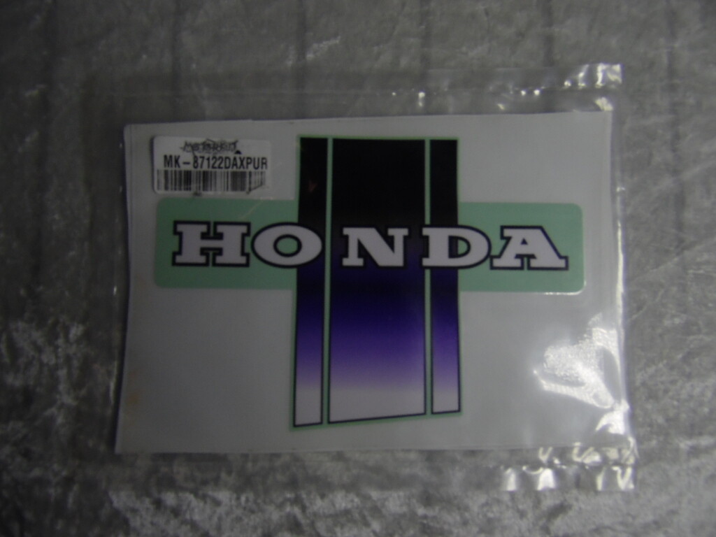 Dax Bauchbinden Set schwarz/lila Schriftzug &quot;HONDA&quot;