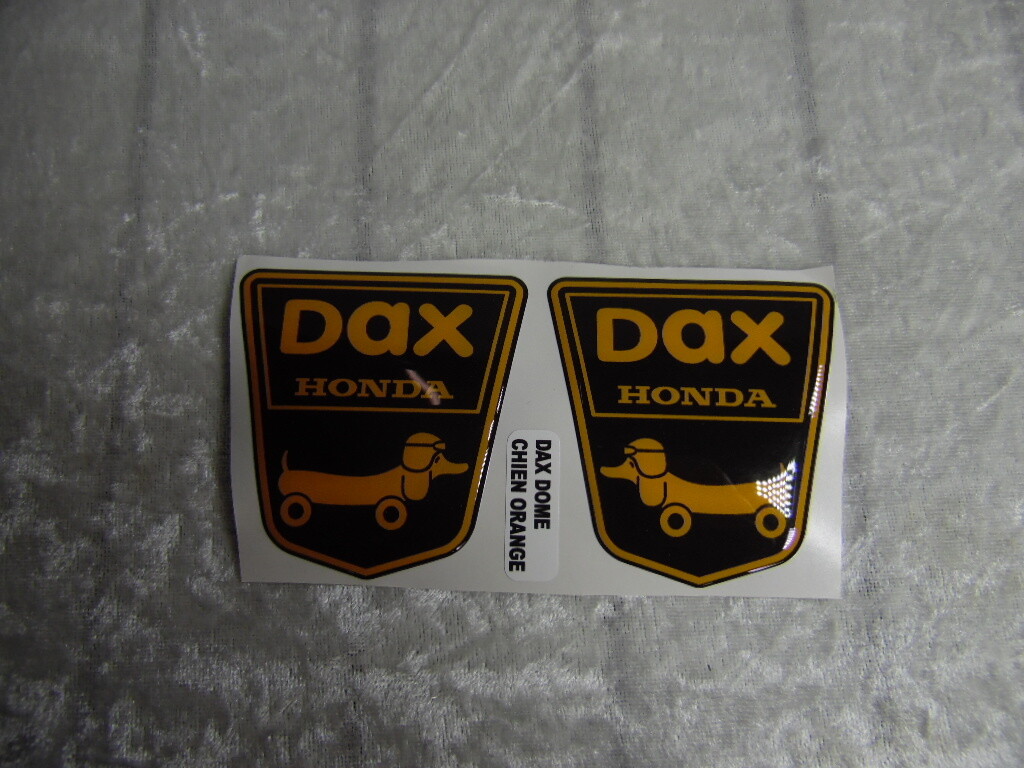 Funny Dog Sticker black/orange