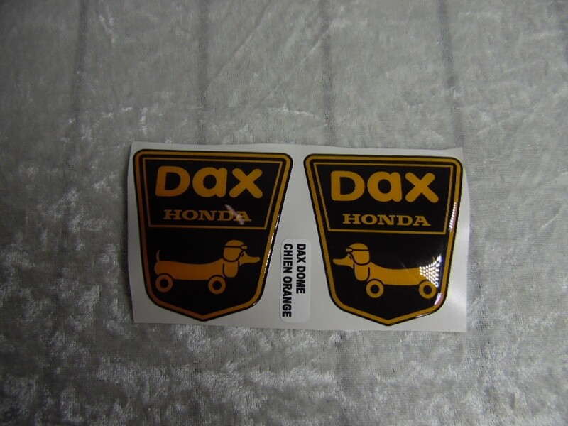 Funny Dog Sticker black/orange