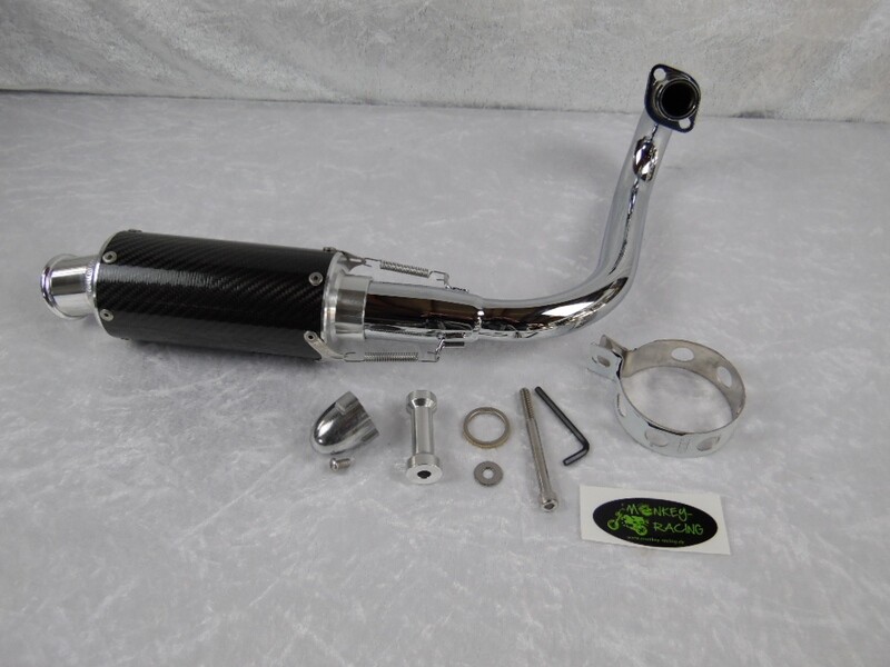 NHRC Auspuff Carbon Monkey obenliegend kurz