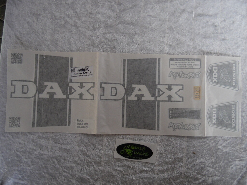 Aufkleber Bauchbinden Set Dax schwarz / weiß
