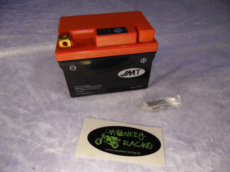 ​​Batterie Lithium 12V 2,4Ah, 28,8Hh, 144A (CCA) entspricht einer 6Ah Batterie