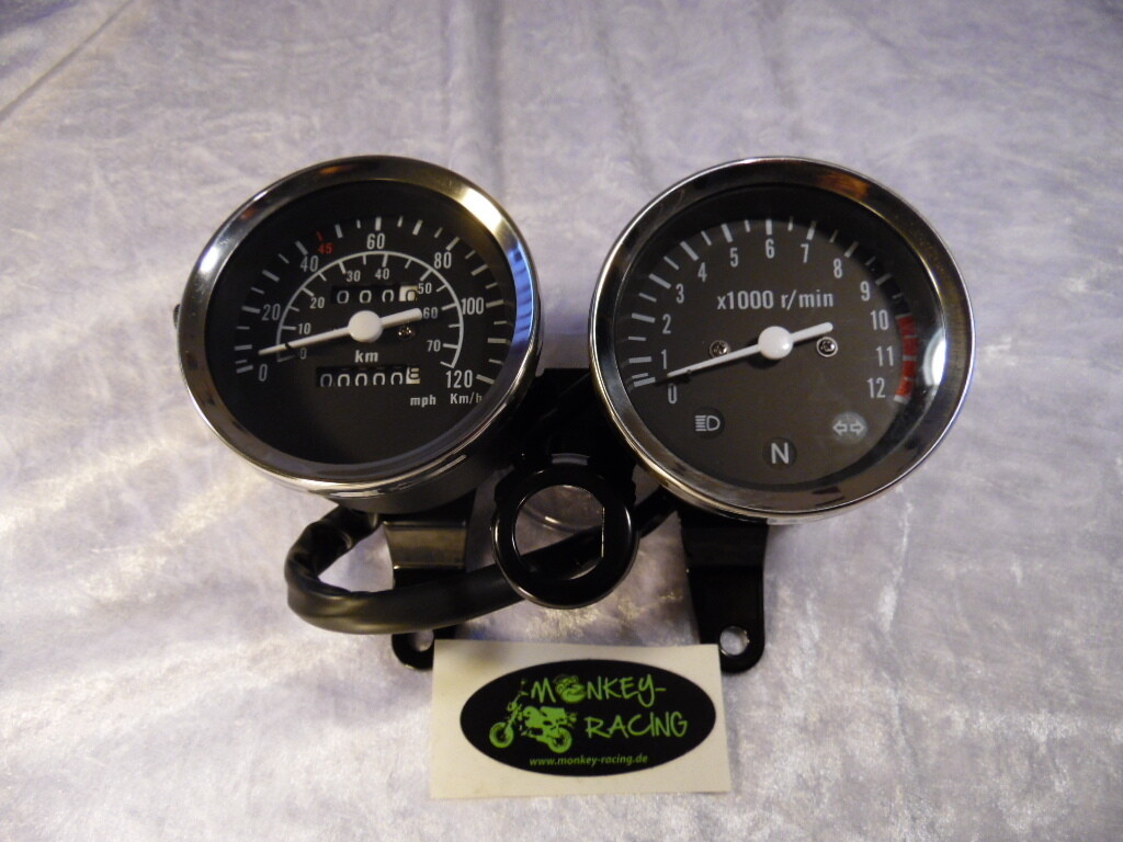 Instrumente PBR, Tachometer / Drehzahlmesser, 120 km/h