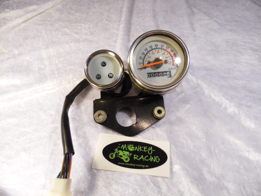 Tachometer / Anzeigenamatur inkl. Halter ACE 140 km/h