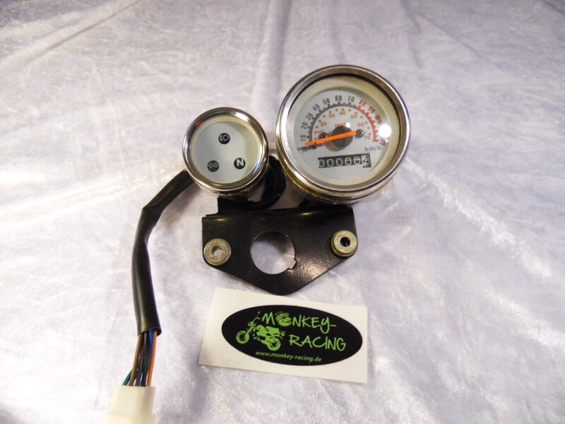 Tachometer / Anzeigenamatur inkl. Halter ACE 140 km/h