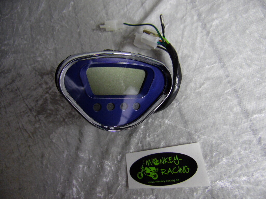 Tachometer Dax LCD blau, (für Tachowellenantrieb)