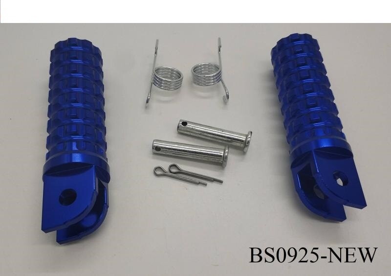 Fußrasten Set Alu CNC blau