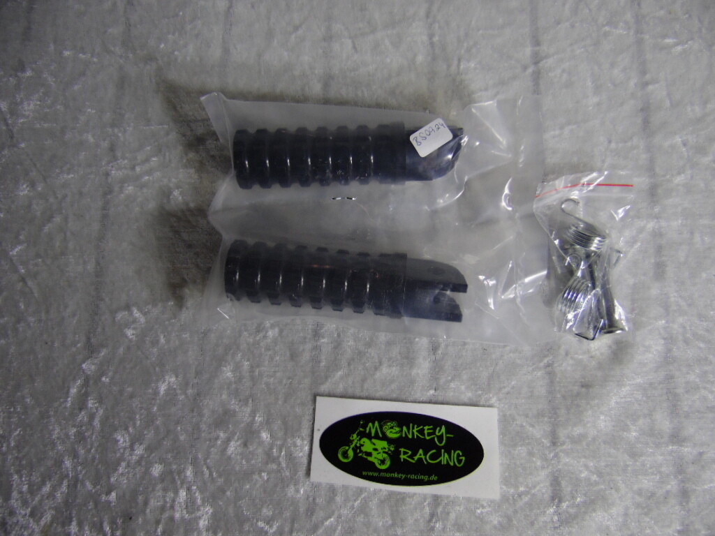 Fußrasten Set Alu CNC schwarz