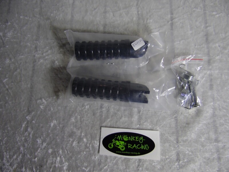 Fußrasten Set Alu CNC schwarz