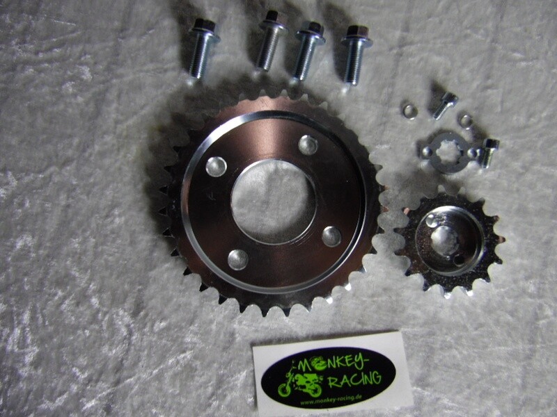 ​​​​Kettenritzel + Dax SkyMax Kettenrad  Off-Set 15 Z /32 Z  +7mm