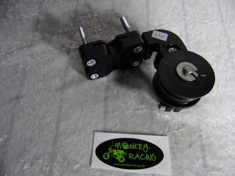 Alu Kettenspanner (Rolle)für Schwingen schwarz