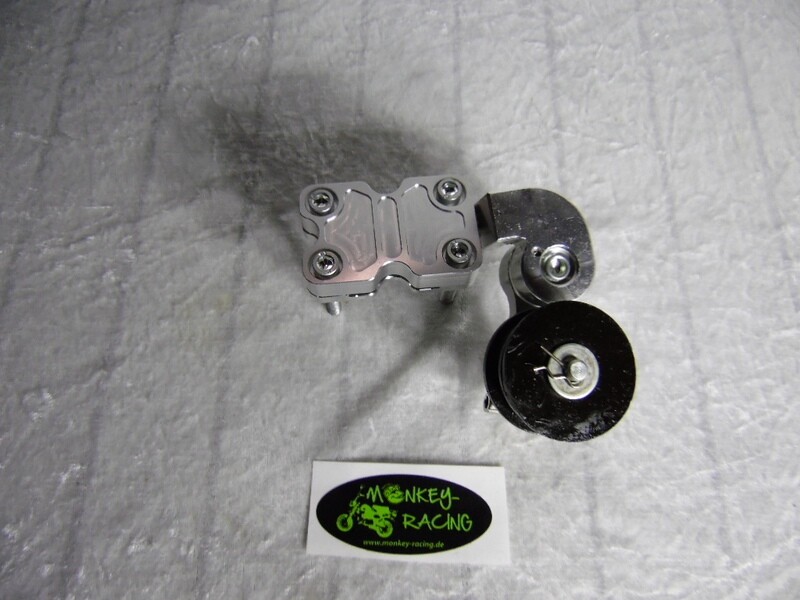Alu Kettenspanner (Rolle)für Schwingen silber