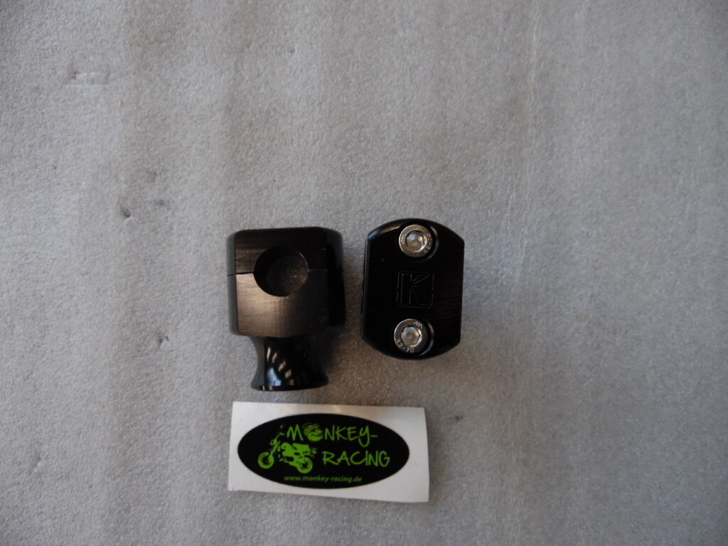 Klemmbock Set für Lenkeraufnahme CNC 50mm Kepspeed schwarz