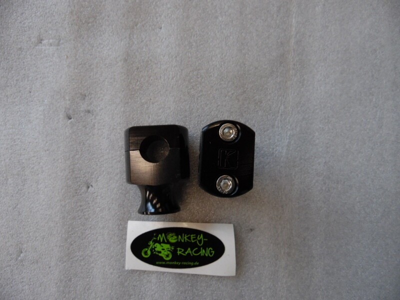 Klemmbock Set für Lenkeraufnahme CNC 50mm Kepspeed schwarz