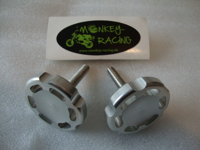 Lenkerknebel Alu CNC &quot;rund&quot; (6-Längslöcher)