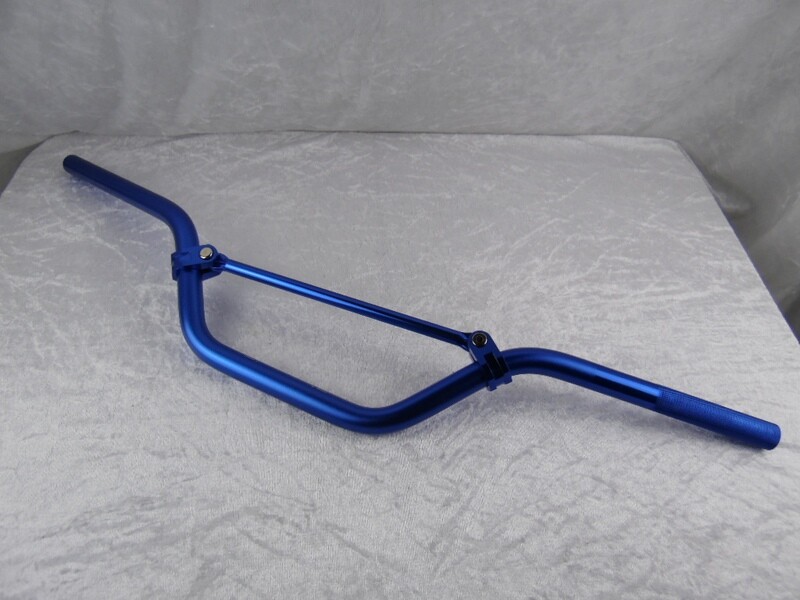 Lenker Alu mit Strebe 22mm blau