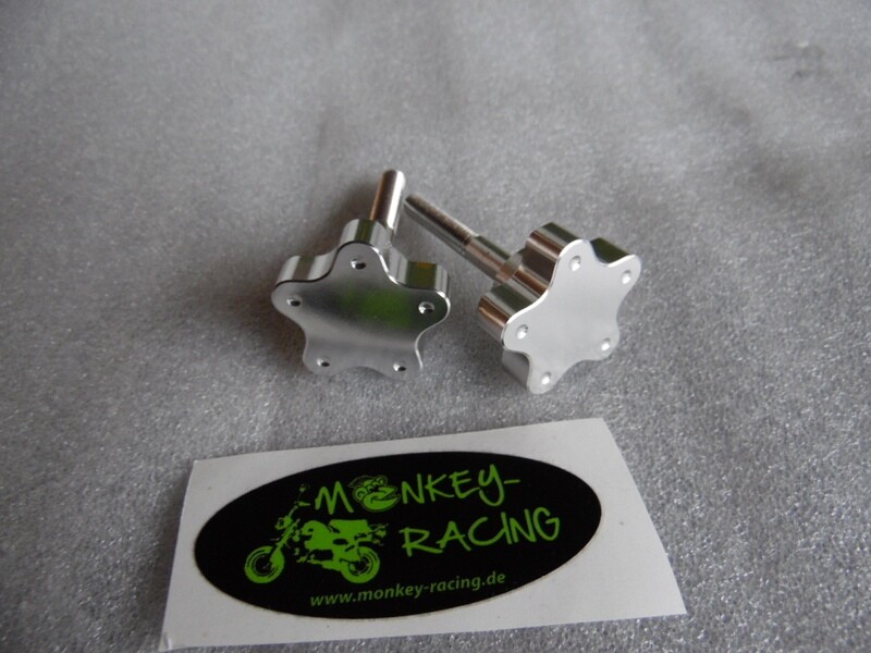 Lenkerknebel Alu CNC &quot;Stern&quot; klein