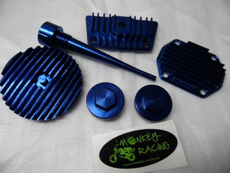 Motor Deckel Set CNC 125ccm blau