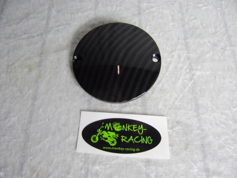 Kupplungsdeckelplatte rund Carbon groß z.B. für Euro 4/5 Motoren