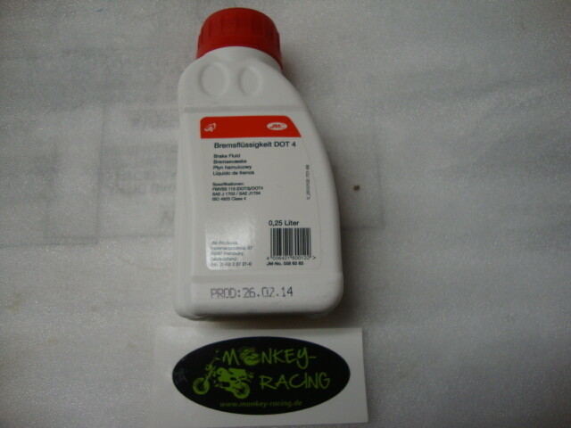Bremsflüssigkeit JMC DOT4  250 ml